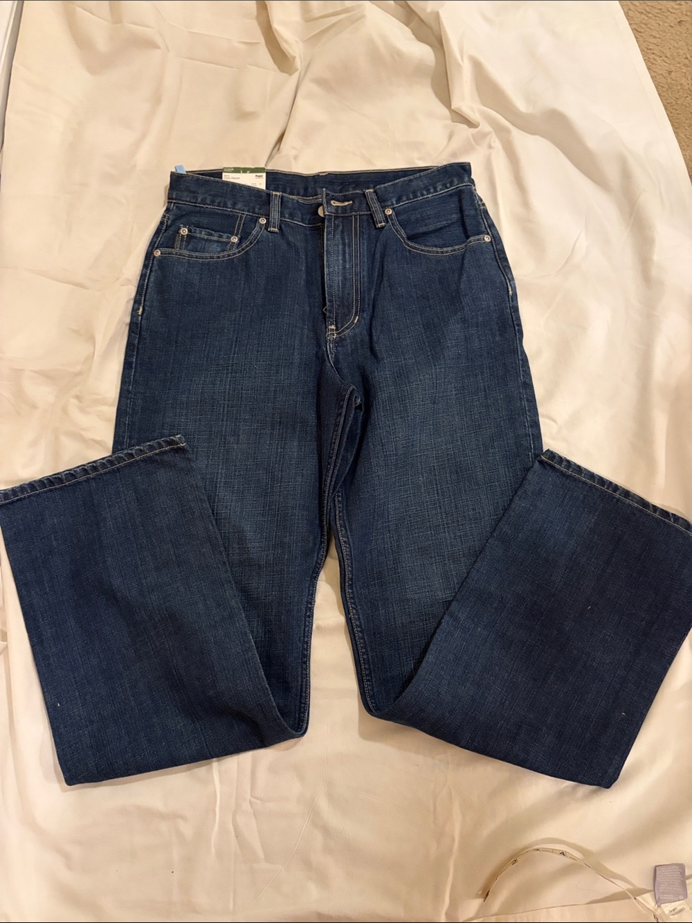 Structure Men's Relaxed Straight Jeans - Dark Blue